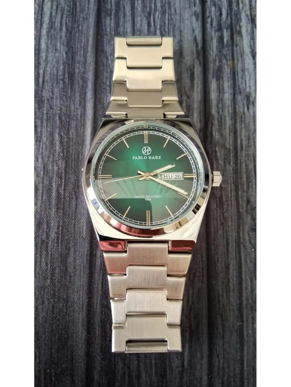 Pablo Raez Swiss‎ Design Mens Emerald Burst Men's Watch